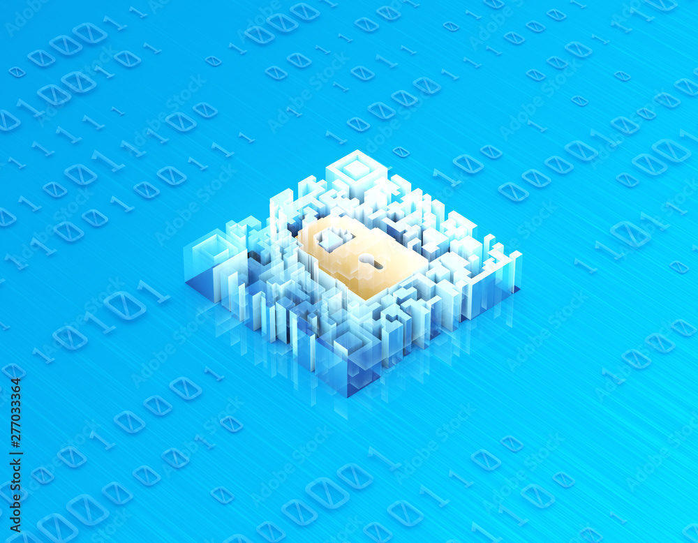 Binary code, network data transmission, information transmission ...