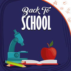 Canvas Print - Back to school season card