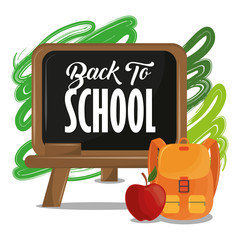 Canvas Print - Back to school season card