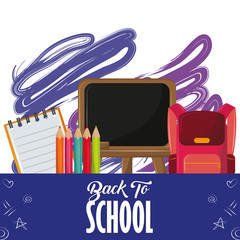 Canvas Print - Back to school season card