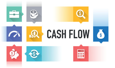 Wall Mural - CASH FLOW ICON CONCEPT