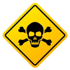 Wall Mural - Hazard keep away vector sign