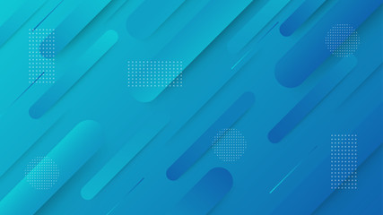 Aufkleber - Abstract gradient geometric background. Simple shapes with trendy gradients