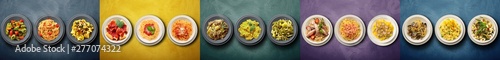 Fotomural italian pasta on long background