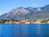 Fototapeta Uliczki - View of the village of Malgrate on the Lake of Como, Italy