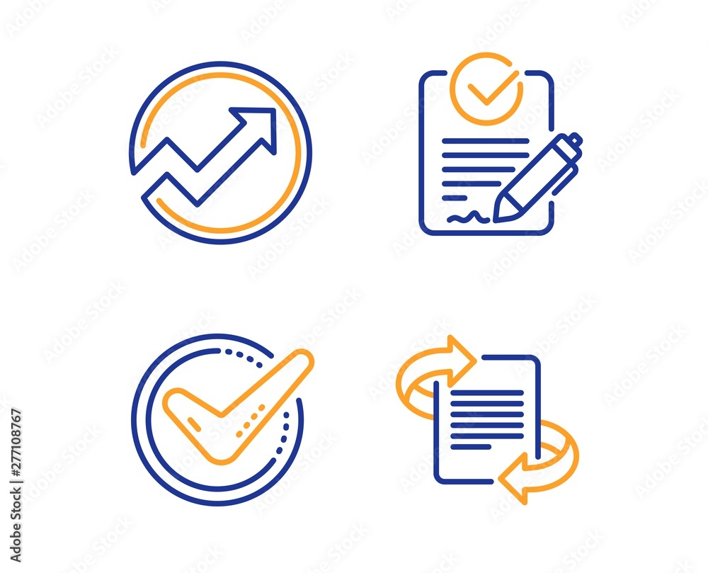 Confirmed, Audit and Rfp icons simple set. Marketing sign. Accepted ...