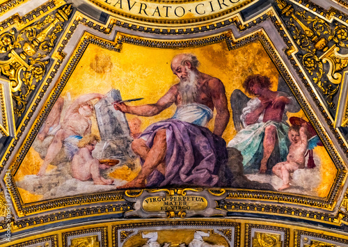 Fotografía Gospel Writer Fresco Basilica Saint John Lateran Cathedral Rome Italy