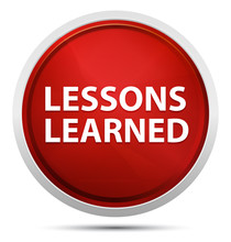Lessons Learned Promo Red Round Button