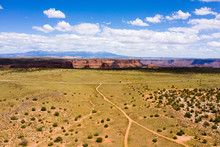 Desert Terrain And Canyons In Moab, Utah
