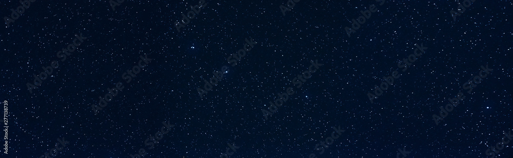 Panorama with many stars in sky - obrazy, fototapety, plakaty 