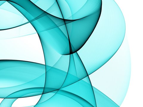 White blue wave modern background