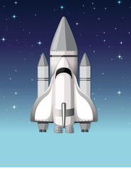 Wall Mural - A rocket in the sky