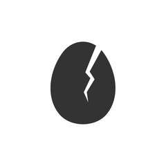 Aufkleber - Egg icon template black color editable. Egg breakfast food symbol vector sign isolated on white background. Simple logo vector illustration for graphic and web design.