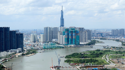 Wall Mural - Cityscape of Saigon, Ho Chi Minh City