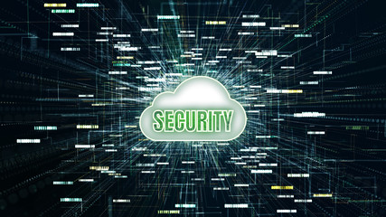 Aufkleber - technology digital data network connection, secure data in global network, digital cloud computing, 