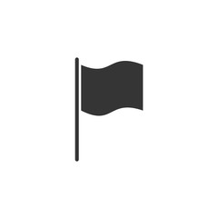 Leinwandbilder - Flag icon template black color editable. Flag symbol vector sign isolated on white background. Simple logo vector illustration for graphic and web design.