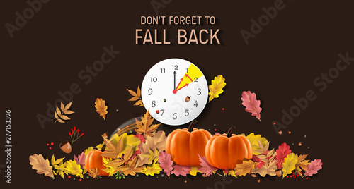 Fotografía Day Light Savings Time End - Don't Forget To Fall Back.