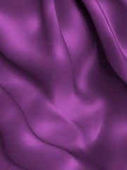 Wall Mural - Beautiful Purple Satin Fabric for Drapery Abstract Background. Color Silk Fabric.