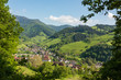 The small village Muenstertal in the Black Forest