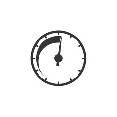 Poster - Speedometer icon template black color editable. Speedometer symbol vector sign isolated on white background. Simple logo vector illustration for graphic and web design.