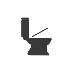 Poster - Toilet icon template black color editable. restroom symbol vector sign isolated on white background. Simple logo vector illustration for graphic and web design.