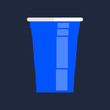 © Jerzy - Blue party cup, material design