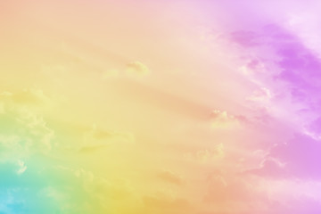 Wall Mural - cloudy sky with pastel color for nature and abstract background