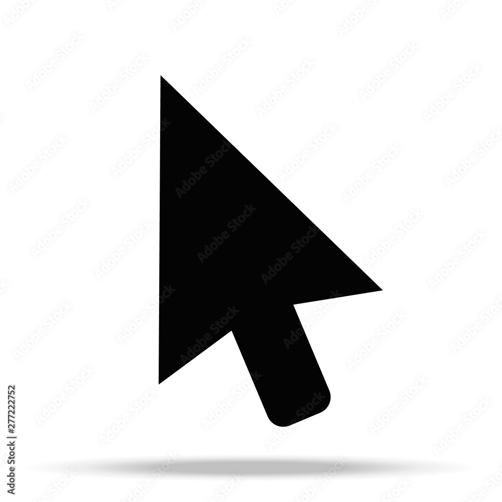 Vector de Stock Cursor icon in trendy flat style isolated on white ...