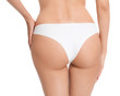 © New Africa - Slim young woman with smooth gentle skin on white background, closeup. Beauty and body care concept