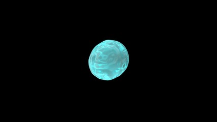 Poster - 3D rendering of water droplets in zero gravity, on a black background isolated. Drops in space, the image is futuristic. Abstraction for background and compositions.