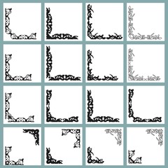 Fototapete - Set of decorative graphic elements. Vector illustration