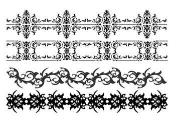 Fototapete - Set of decorative graphic elements. Vector illustration