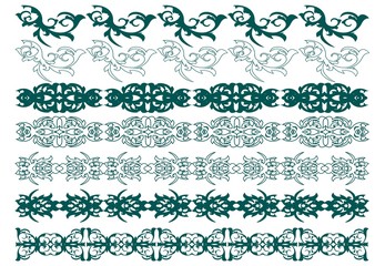 Fototapete - Set of decorative graphic elements. Vector illustration