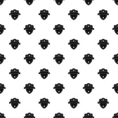 Canvas Print - Badge warrior pattern seamless vector repeat geometric for any web design