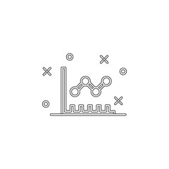Poster - point diagram icon. Element of business charts for mobile concept and web apps icon. Outline, thin line icon for website design and development, app development
