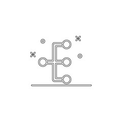 Poster - structural report icon. Element of business charts for mobile concept and web apps icon. Outline, thin line icon for website design and development, app development