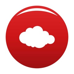 Poster - Rare cloud icon. Simple illustration of rare cloud vector icon for any design red