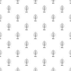 Poster - hazel leaf pattern seamless vector repeat geometric for any web design