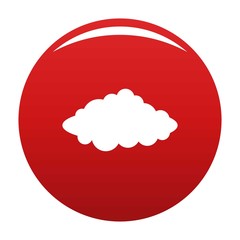 Poster - Weather forecast icon. Simple illustration of weather forecast vector icon for any design red