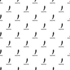 Poster - Eucalyptus leaf pattern seamless vector repeat geometric for any web design