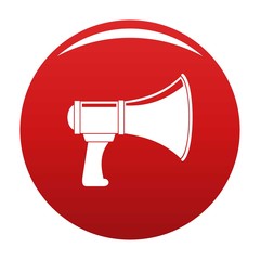 Sticker - Noise of megaphone icon. Simple illustration of noise of megaphone vector icon for any design red