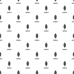 Poster - hornbeam leaf pattern seamless vector repeat geometric for any web design
