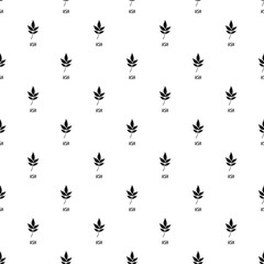 Poster - ash leaf pattern seamless vector repeat geometric for any web design