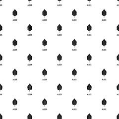 Poster - alder leaf pattern seamless vector repeat geometric for any web design