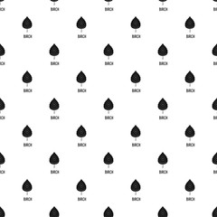 Poster - birch leaf pattern seamless vector repeat geometric for any web design