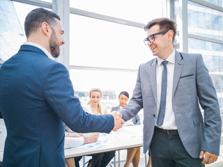 Poster - Handshake of business partners