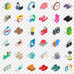 Poster - Guarantee icons set. Isometric style of 36 guarantee vector icons for web for any design