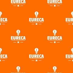 Wall Mural - Eureka bulb pattern vector orange for any web design best