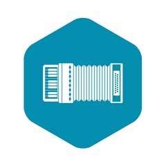 Poster - Accordion icon. Simple illustration of accordion vector icon for web