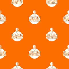 Poster - Brain creative pattern vector orange for any web design best